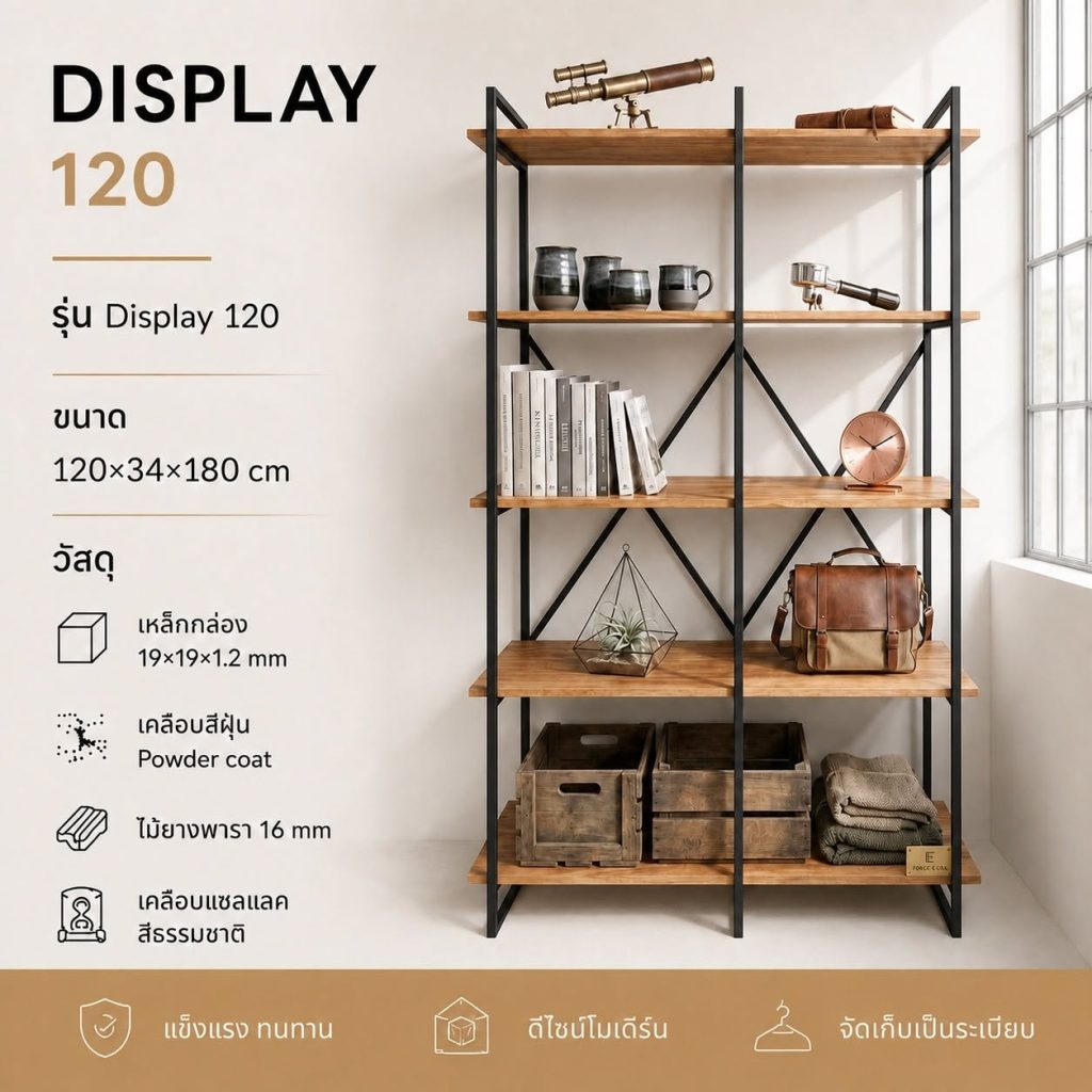 ชั้นวางของ Display 120