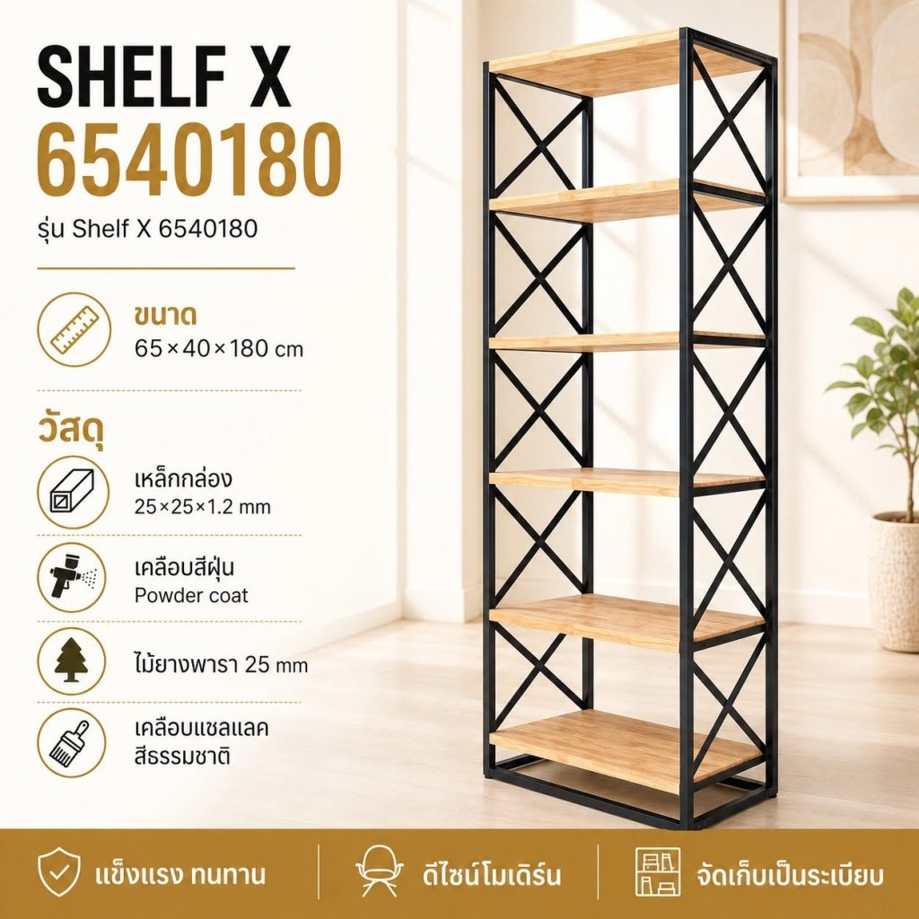 ชั้นวางของ Shelf X 6540180
